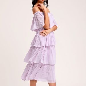 Lulu’s Gala Ready Lavender MIDI Dress